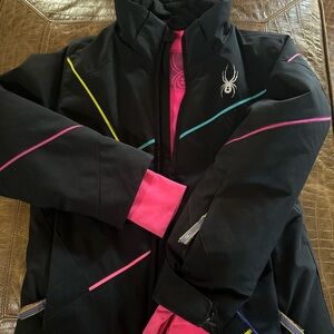 Super cute girl’s Spyder ski, snow jacket, size 8